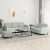 3-dijelni set sofa svjetlosivi baršunasti