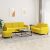 3-dijelni set sofa s žuti baršunast