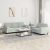 2-dijelni set sofa s jastucima svjetlosivi baršunasti