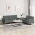 2-dijelni set sofa s jastucima tamnosivi od tkanine