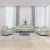 3-dijelni set sofa s jastucima svjetlosivi baršunasti