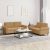 2-dijelni set sofa s jastucima smeđi baršunasti