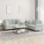 2-dijelni set sofa s jastucima svjetlosivi baršunasti