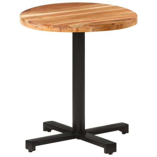 Bistro stolić okrugli Ø 70 x 75 cm od masivnog bagremovog drva