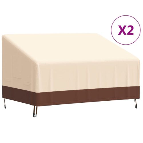 Navlake za klupu s 2 sjedala 2 kom 137x97x48/74 cm 600D Oxford