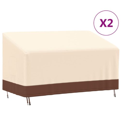 Navlake za klupu s 3 sjedala 2 kom 159x84x56/81 cm 600D Oxford