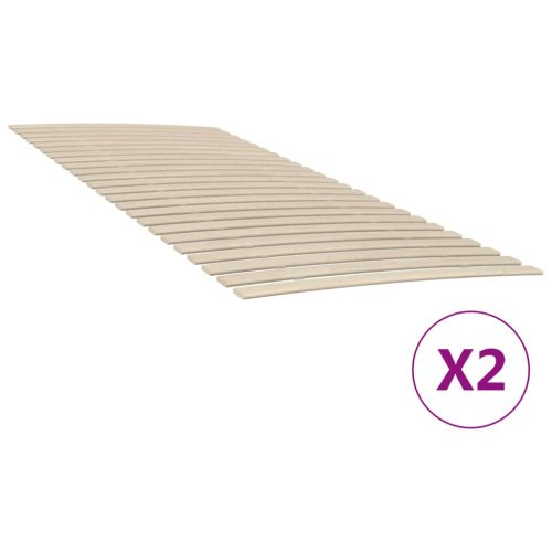 Zamjenske letvice za krevet s 48 letvica 2 kom 90x200 cm