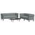 2-dijelni set sofa svjetlosivi od tkanine