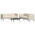 2-dijelni set sofa krem od tkanine