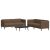 2-dijelni set sofa smeđi od tkanine