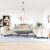 3-dijelni set sofa s jastucima krem baršunasti