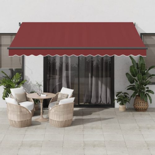 Tenda na ručno uvlačenje bordo 400 x 350 cm