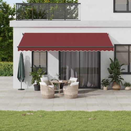 Tenda na ručno uvlačenje bordo 500 x 350 cm