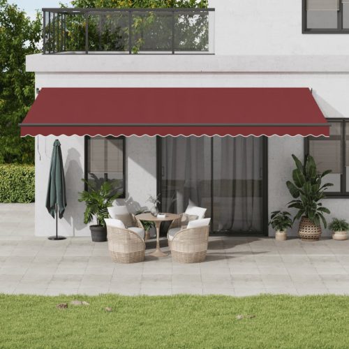 Tenda na ručno uvlačenje bordo 600 x 350 cm