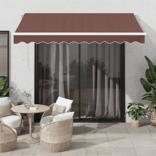 Tenda na automatsko uvlačenje s LED smeđa 300 x 250 cm