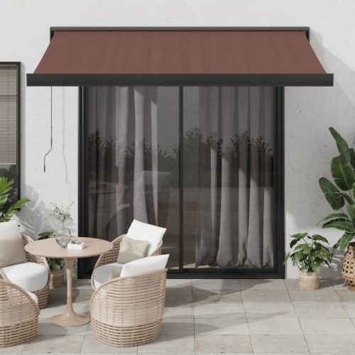 Tenda na ručno uvlačenje smeđa 350 x 250 cm