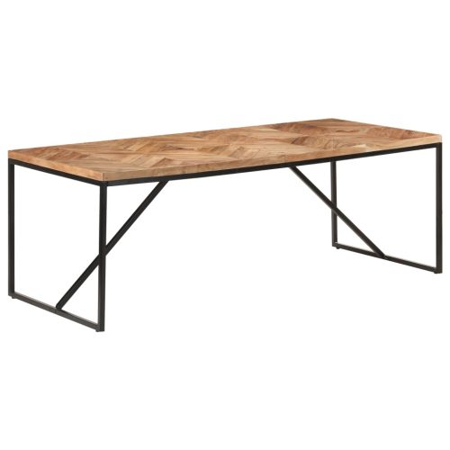 Blagovaonski stol 200 x 90 x 76 cm masivno drvo bagrema i manga