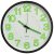 325166 Luminous Wall Clock Black 30 cm