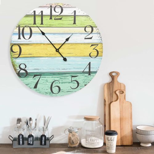 325185  Wall Clock Multicolour 60 cm MDF