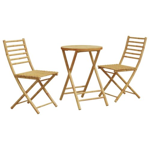 3-dijelni bistro set od bambusa