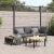 3-dijelni set vrtnih sofa s jastucima crni aluminijski