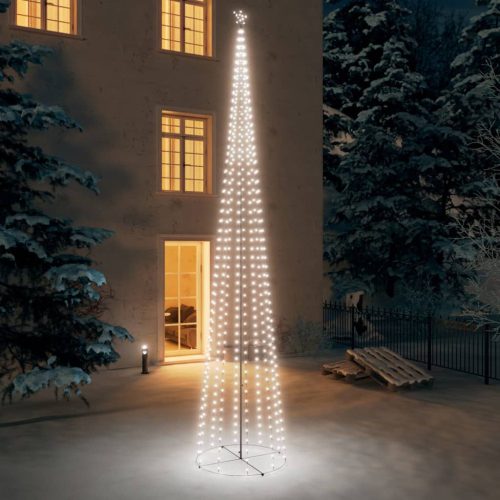 Stožasto božićno drvce 752 hladne bijele LED žarulje 160x500 cm