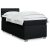 Box spring krevet s madracem crni 90x190 cm od tkanine