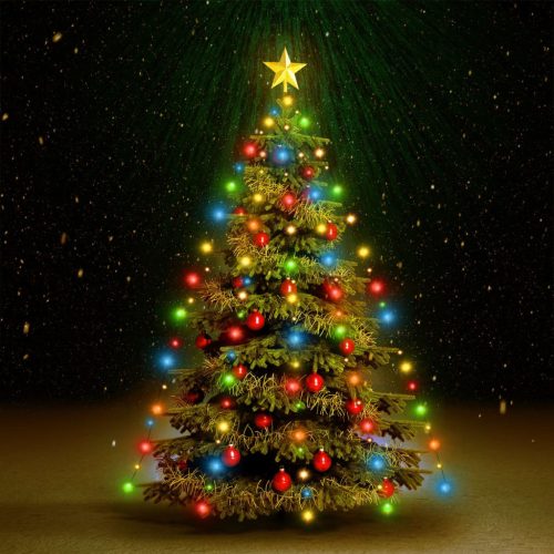 Mrežasta svjetla za božićno drvce 150 LED žarulja šarena 150 cm