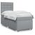 Box spring krevet s madracem svjetlosivi 90x190 cm od tkanine