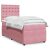 Box spring krevet s madracem ružičasti 80 x 200 cm baršunasti