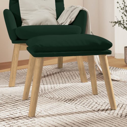 Tabure tamnozeleni 45x29,5x35 cm baršunasti