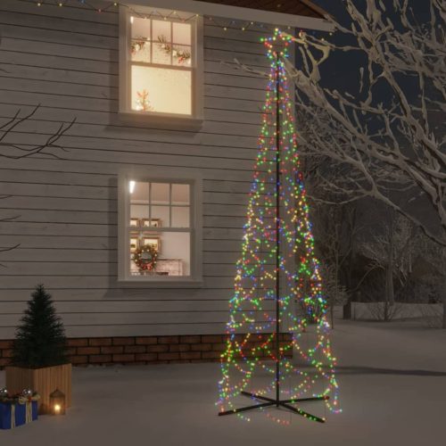 Stožasto božićno drvce šareno 500 LED žarulja 100 x 300 cm