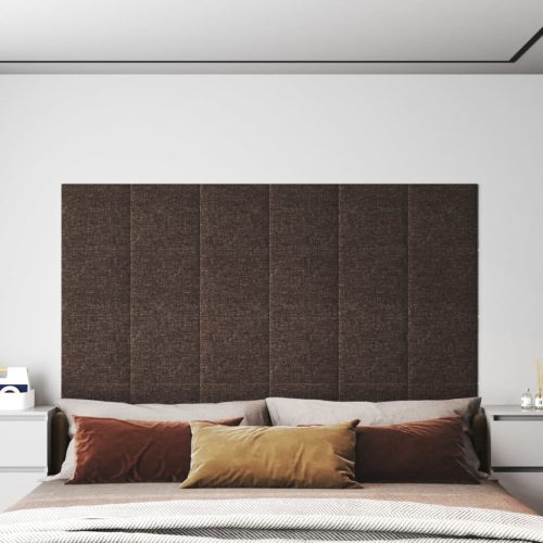 Zidne ploče od tkanine 12 kom smeđesive 30 x 30 cm 1,08 m²