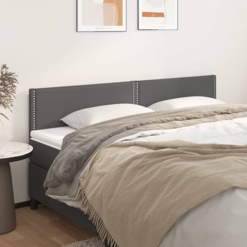 Uzglavlja 2 kom siva 100x5x78/88 cm od umjetne kože