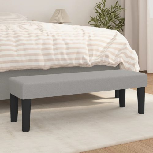 Klupa svjetlosivi 100x30x30 cm od tkanine