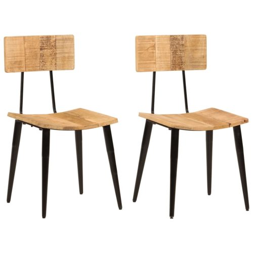 Blagovaonske stolice 2 kom 44x40x80 cm od masivnog drva manga