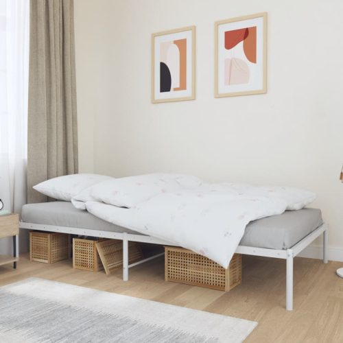 Metalni okvir za krevet bijeli 100x200 cm