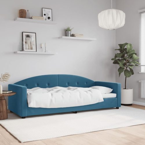 Dnevni krevet plavi 80 x 200 cm baršunasti