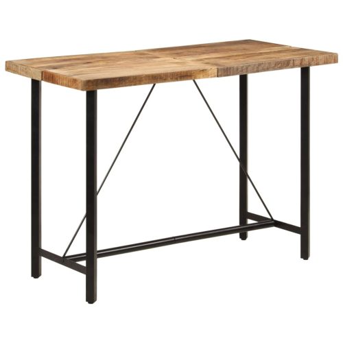 Barski stol 150 x 70 x 107 cm masivno drvo manga i željezo