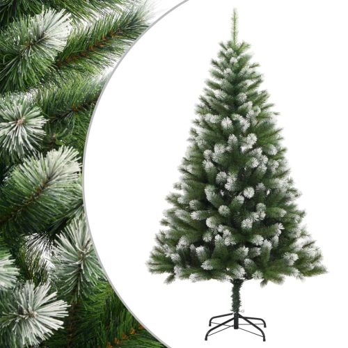 Umjetno božićno drvce sa šarkama i snijegom 210 cm