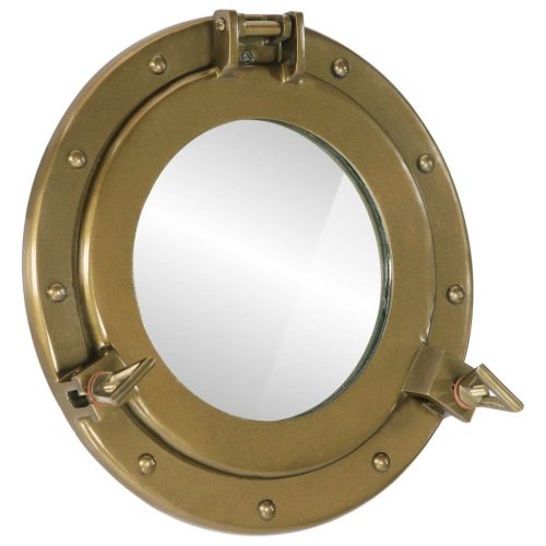 Viseće zidno ogledalo Ø 30 cm od aluminija i stakla