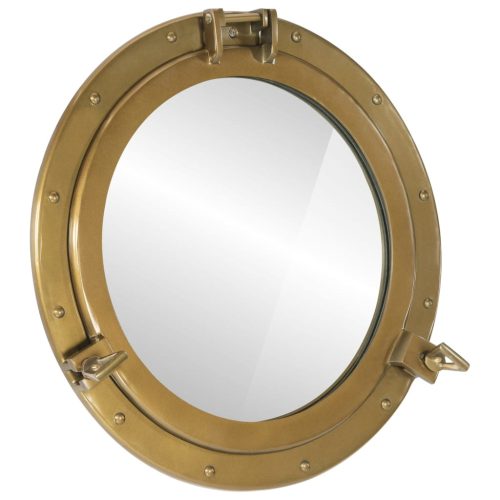 Viseće zidno ogledalo Ø 50 cm od aluminija i stakla