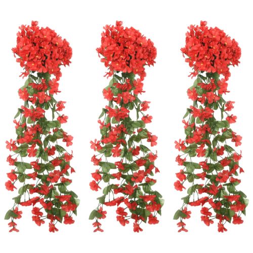 Vijenci od umjetnog cvijeća 3 kom boja proljetnih ruža 85 cm
