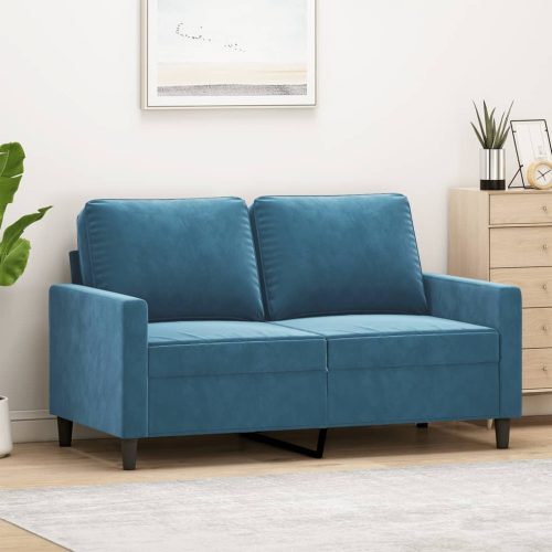 Dvosjed Plava 120 cm baršunasti