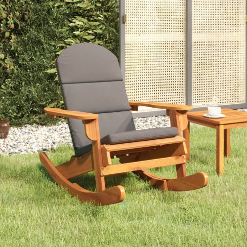 Stolica za ljuljanje Adirondack s jastucima bagremovo drvo