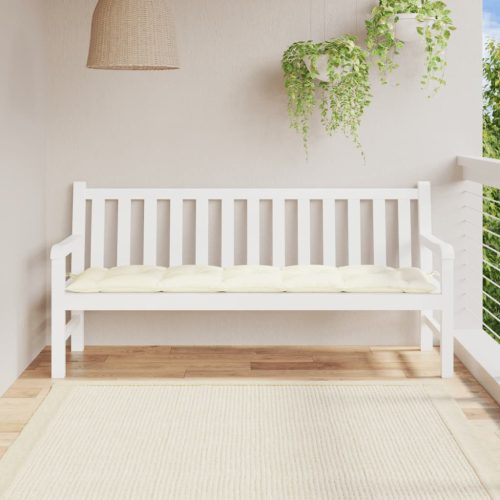 Jastuk za vrtnu klupu krem 180 x 50 x 7 cm od tkanine Oxford