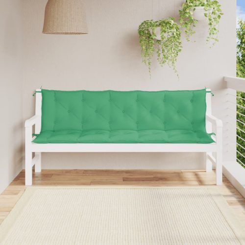 Jastuci za vrtnu klupu 2 kom zelena 180x50x7cm tkanine Oxford