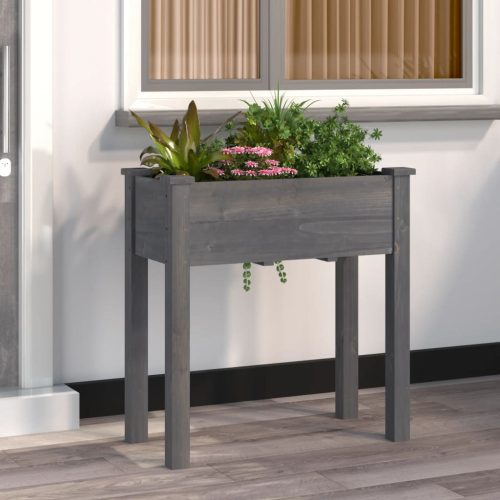 Sadilica s oblogom siva 71 x 37 x 76 cm od masivne jelovine