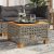 Vrtni stol sivi 55 x 55 x 36 cm od poliratana i bagremovog drva