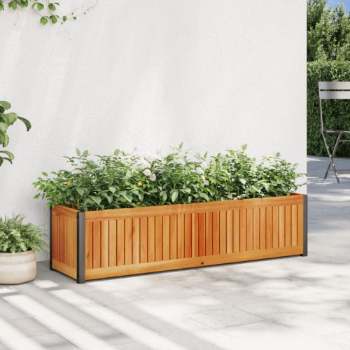 Vrtna sadilica 110 x 30 x 27,5 cm masivno drvo bagrema i čelik